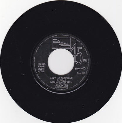 Michael Jackson : Ain't No Sunshine (7", Single, Pin)