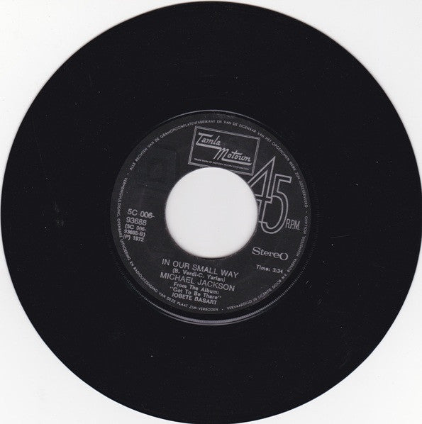 Michael Jackson : Ain't No Sunshine (7", Single, Pin)