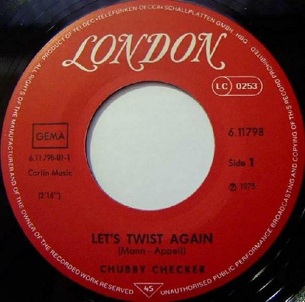 Chubby Checker : Let's Twist Again / The Twist (7", Single)