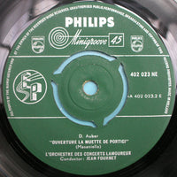 Daniel-Francois-Esprit Auber / Orchestre Des Concerts Lamoureux / Jean Fournet : Ouverture Le Cheval De Bronze / La Muette De Portici (7")