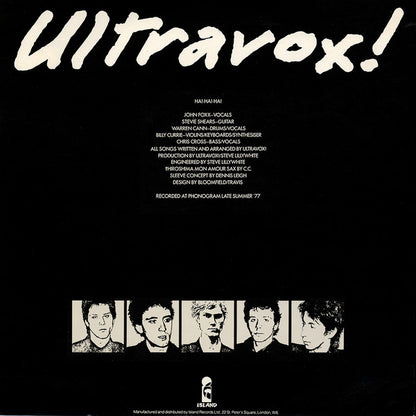 Ultravox!* : Ha!-Ha!-Ha! (LP, Album)