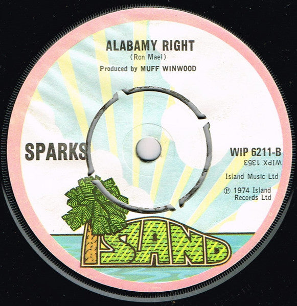 Sparks : Never Turn Your Back On Mother Earth (7", Single)