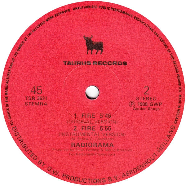 Radiorama : Fire (12")