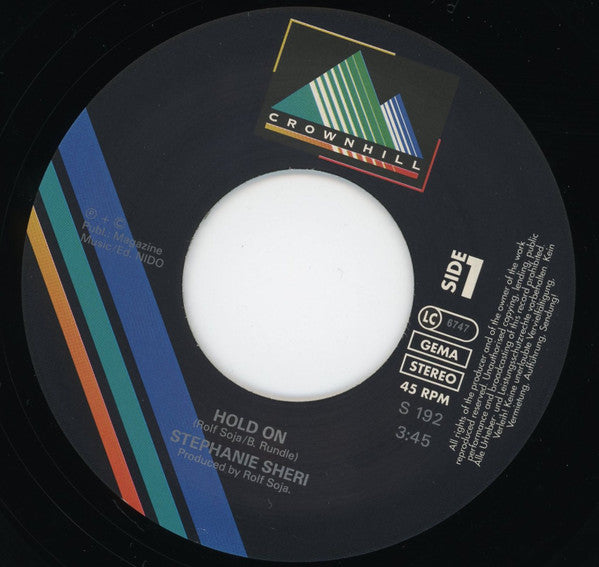 Stephanie Sheri : Hold On (7", Single)