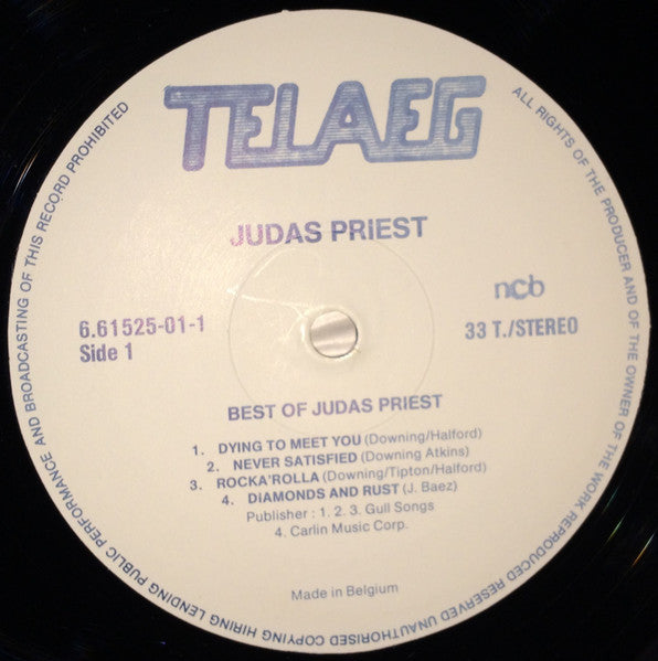 Judas Priest : The Best Of (LP, Comp, RE)