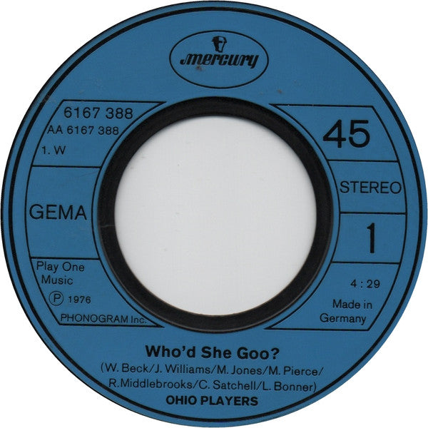Ohio Players : Who'd She Coo? / Bi-Centennial (7")