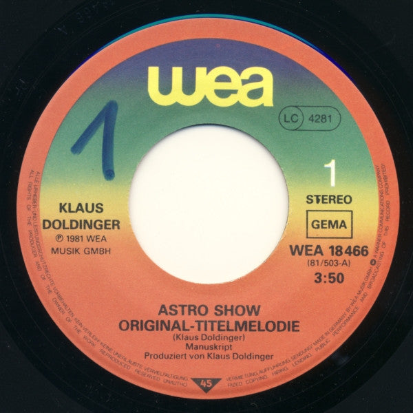 Klaus Doldinger : Astro-Show (7")