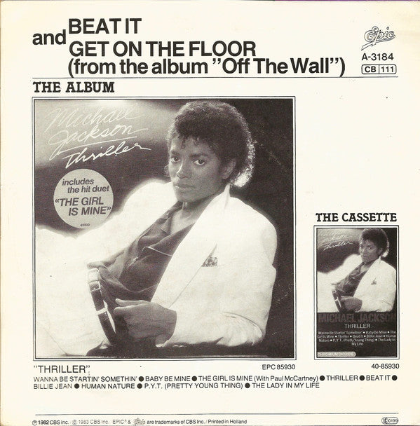 Michael Jackson : Beat It (7", Single)