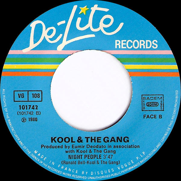 Kool & The Gang : Hi De Hi, Hi De Ho / Night People (7", Single)