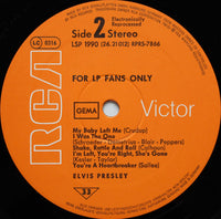 Elvis Presley : For LP Fans Only (LP, Comp, RE)