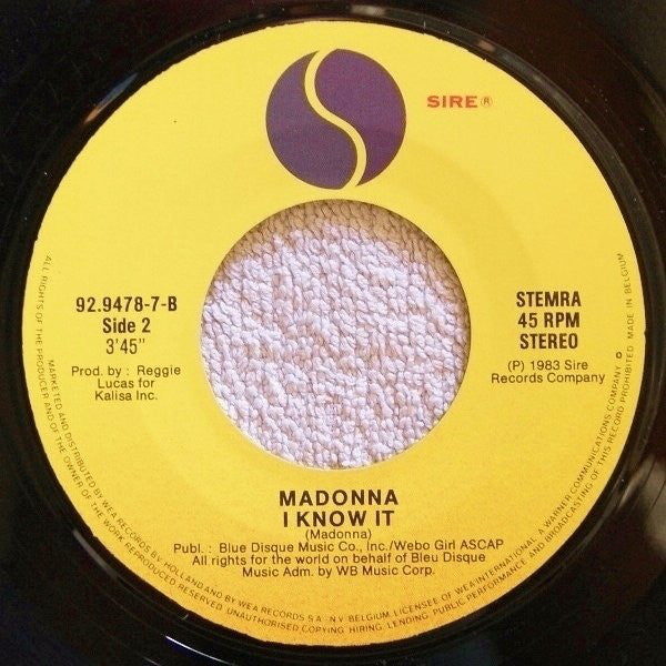 Madonna : Holiday (7", Single)