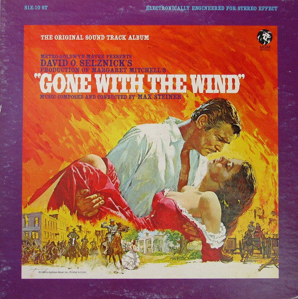 Max Steiner : Gone With The Wind (Original Sound Track Album) (LP, Album, RE, Blu)