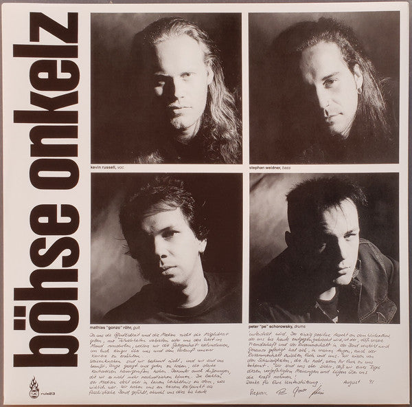 Böhse Onkelz : Wir Ham' Noch Lange Nicht Genug (LP, Album, RE)