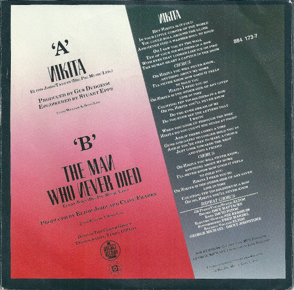 Elton John : Nikita (7", EP)