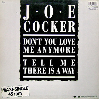 Joe Cocker : Don't You Love Me Anymore? (12", Maxi)