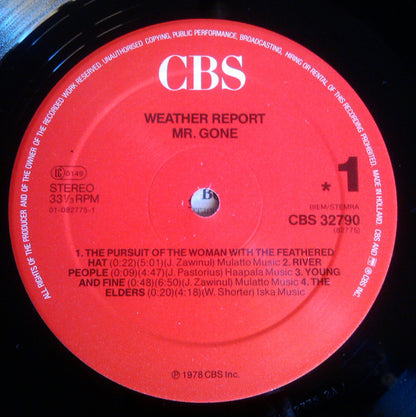Weather Report : Mr. Gone (LP, Album, RE)