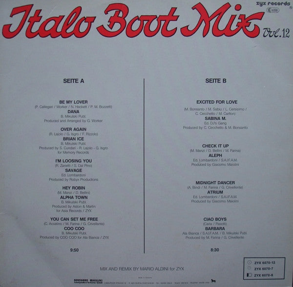 Various : Italo Boot Mix Vol. 12 (12", Mixed)