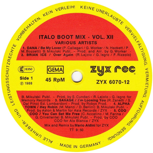 Various : Italo Boot Mix Vol. 12 (12", Mixed)