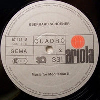 Eberhard Schoener : Meditation (LP, Album, Quad, RE)