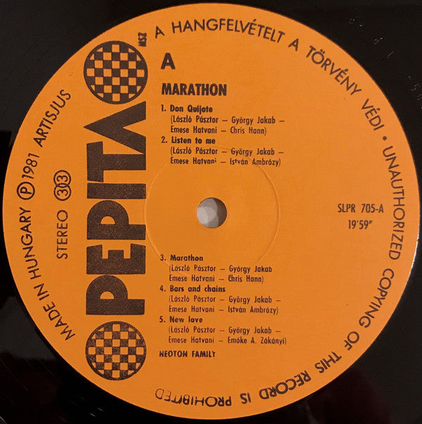 Neoton Família : Marathon (LP, Album, Exp)