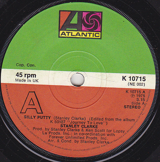 Stanley Clarke : Silly Putty (7", Single)