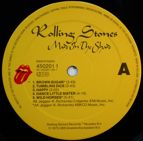 Rolling Stones* : Made In The Shade (LP, Comp, RE)