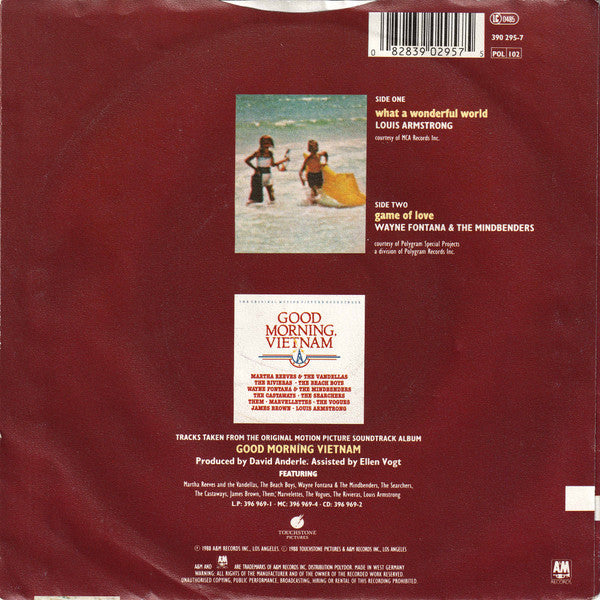 Louis Armstrong : What A Wonderful World (7", Single)