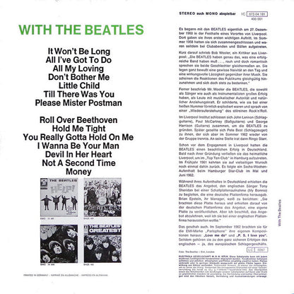 The Beatles : With The Beatles (LP, Album, RE)