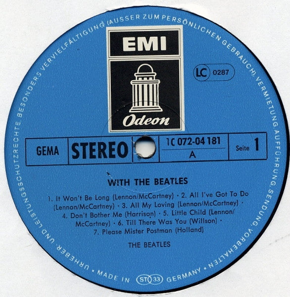 The Beatles : With The Beatles (LP, Album, RE)