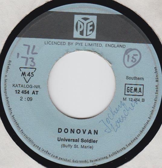 Donovan : Catch The Wind / Universal Soldier (7", Single, Mono)