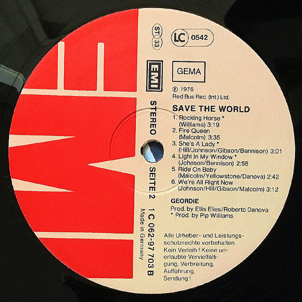 Geordie : Save The World (LP, Album)