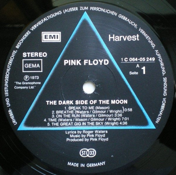 Pink Floyd : The Dark Side Of The Moon (LP, Album, RE, Gat)