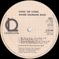 Rainer Baumann Band : Hang On Loose (LP)