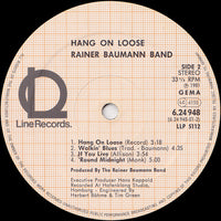 Rainer Baumann Band : Hang On Loose (LP)