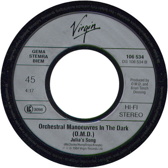 Orchestral Manoeuvres In The Dark : Talking Loud And Clear (7", Single)