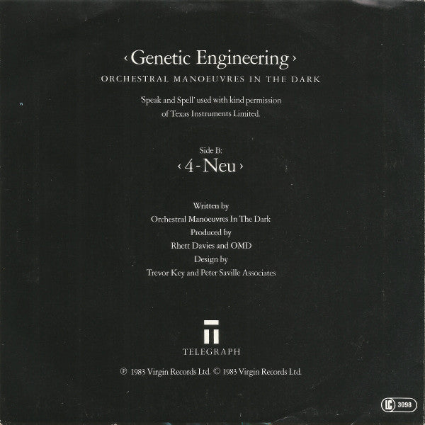 OMD* : Genetic Engineering (7", Single)
