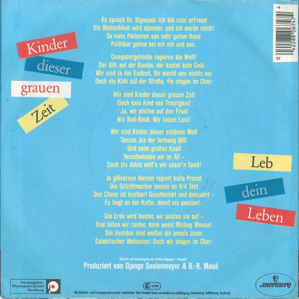 M.A.X. (4) : Kinder Dieser Grauen Zeit (7", Single)