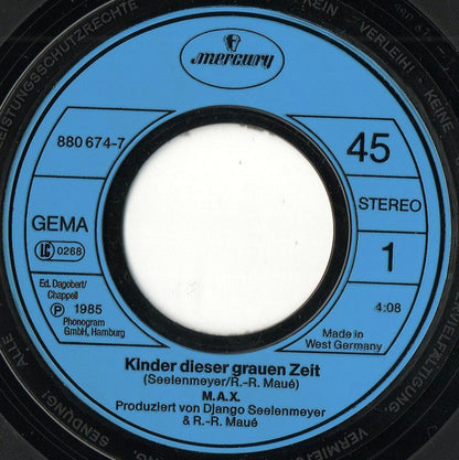 M.A.X. (4) : Kinder Dieser Grauen Zeit (7", Single)