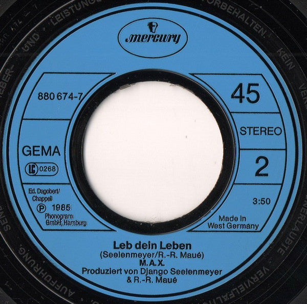 M.A.X. (4) : Kinder Dieser Grauen Zeit (7", Single)