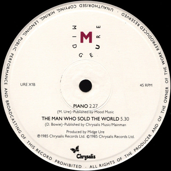 Midge Ure : If I Was (Extended Mix) (12", Single)