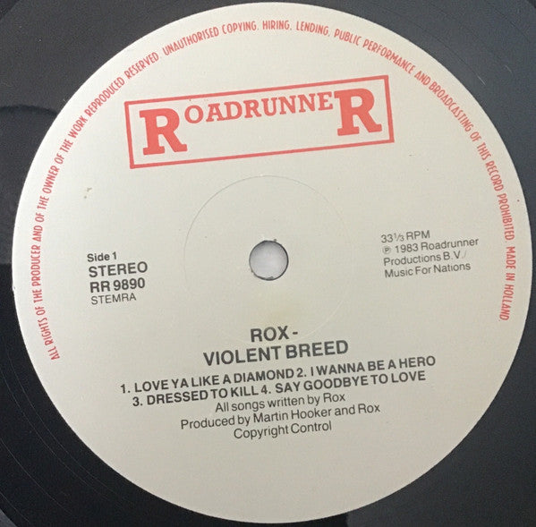 Rox (11) : Violent Breed (LP, Album)