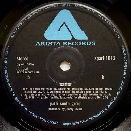 Patti Smith Group : Easter (LP, Album)