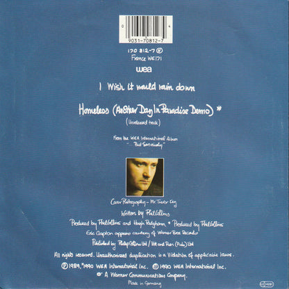 Phil Collins : I Wish It Would Rain Down (7", Single)
