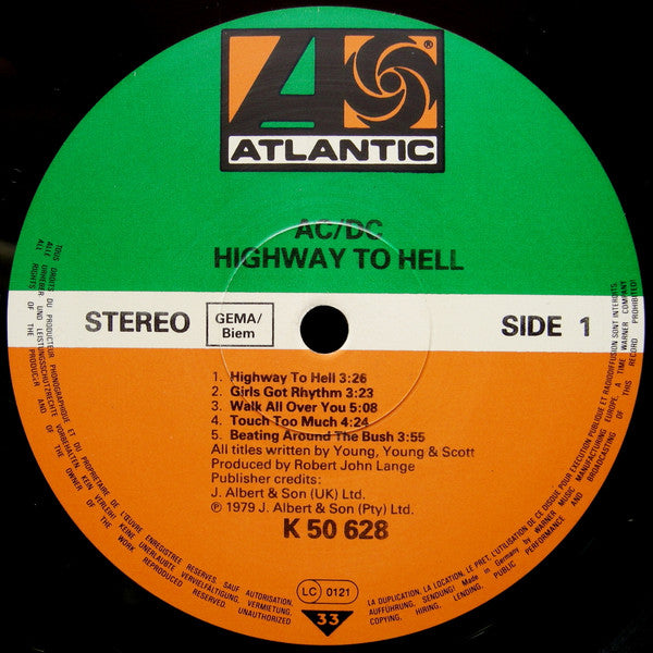 AC/DC : Highway To Hell (LP, Album, RE)