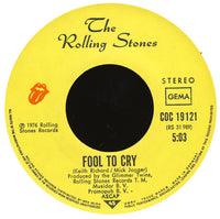 The Rolling Stones : Fool To Cry (7", Single, M/Print)