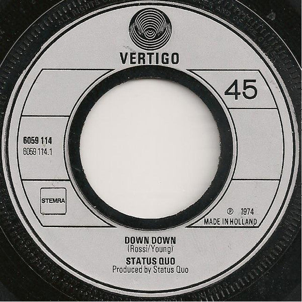 Status Quo : Down Down (7", Single)