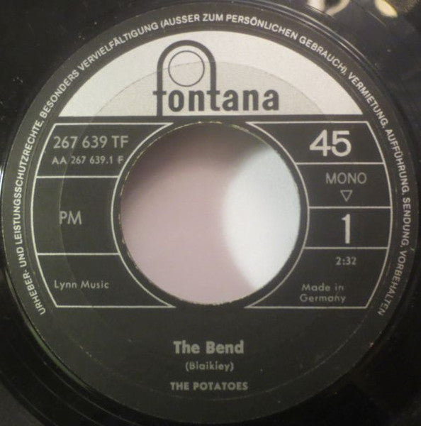 The Potatoes (3) : The Bend (7", Single, Mono)