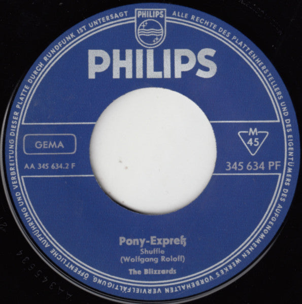 The Blizzards (6) : Hiawatha / Pony-Express (7", Single)