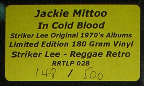 Jackie Mittoo : In Cold Blood (LP, Album, Ltd, RE)