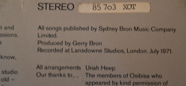 Uriah Heep : Look At Yourself (LP, Album, RE)